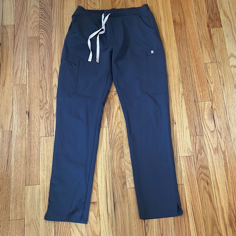 Figs Yola Skinny Scrub Pant Charcoal Grey size small